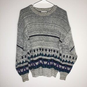 Men’s Chateau Sweater Vintage Grandpa Knit Casual